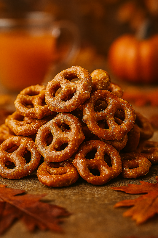 Spiced Apple Cider Pretzels