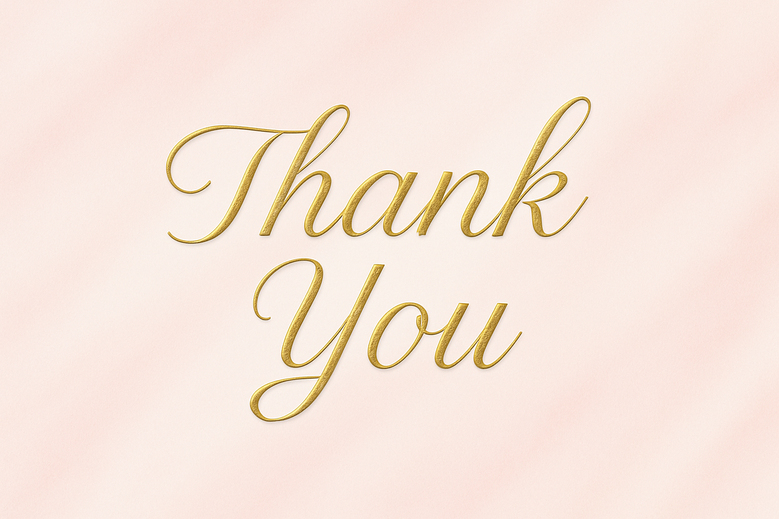 create a pink and white background with the words thank you in gold